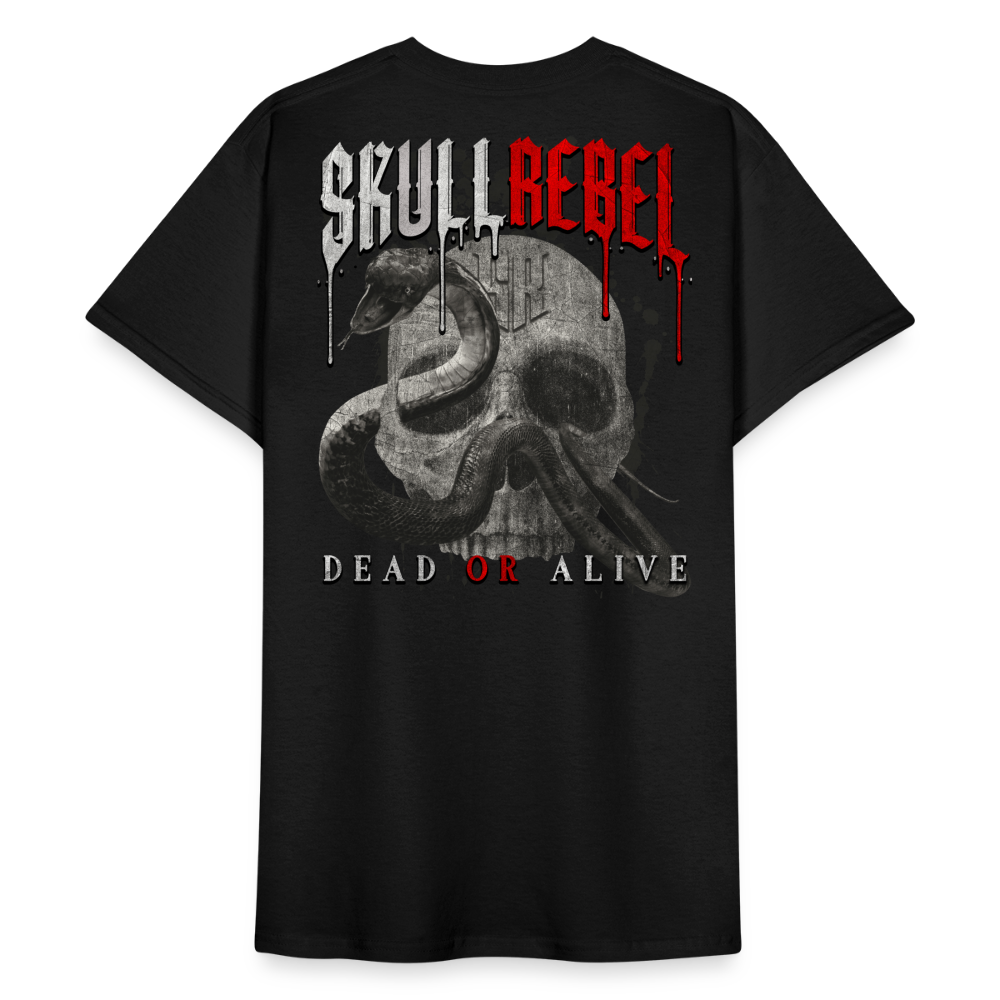 SkullRebel Dead or Alive Heavy T-Shirt - Schwarz