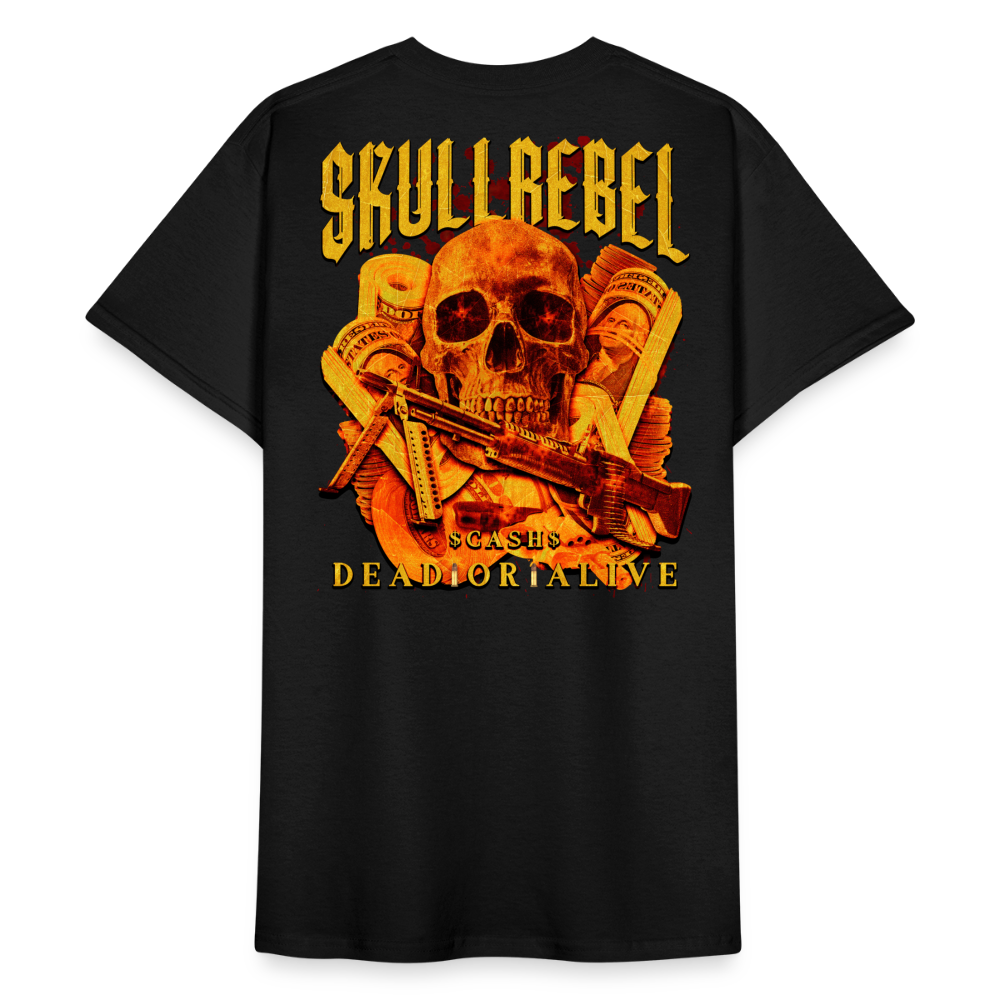 SkullRebel Cash Heavy T-Shirt - Schwarz