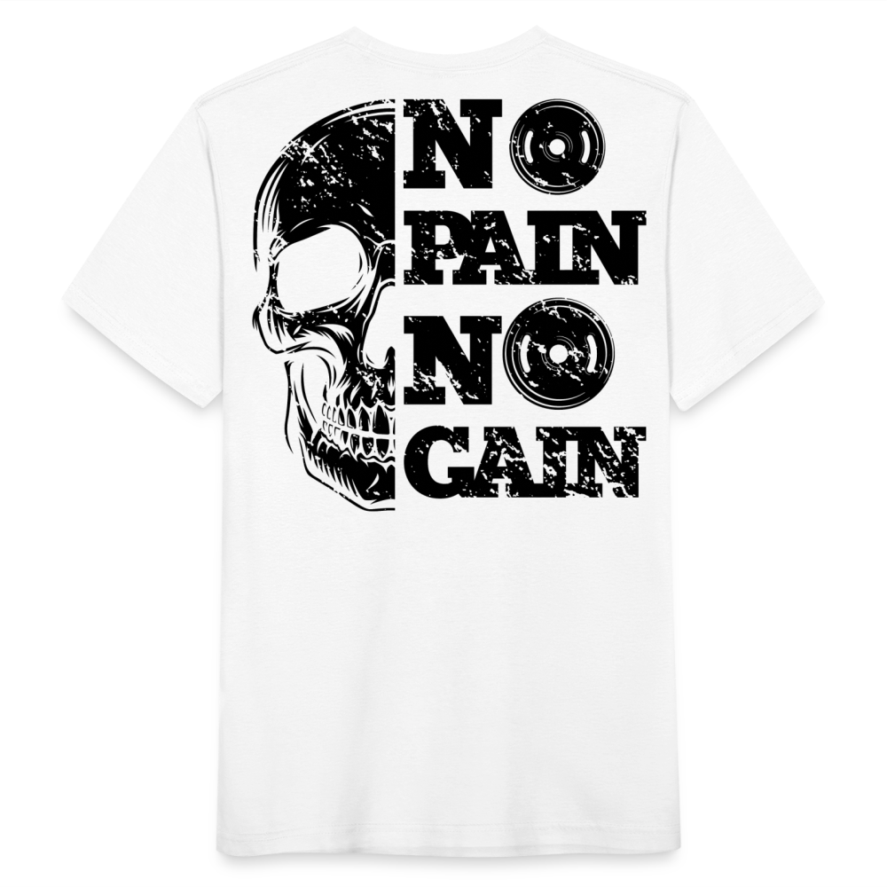 Scaffolder No Pain No Gain Männer T-Shirt - weiß