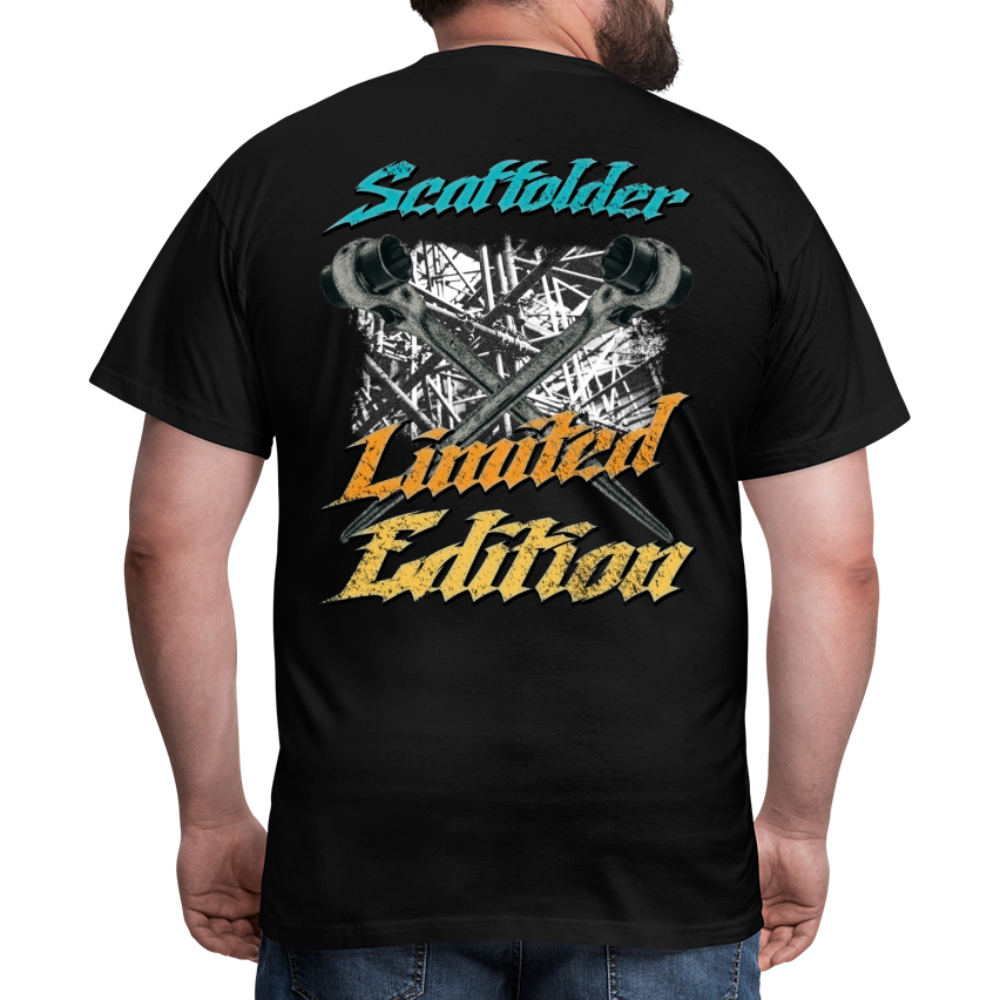 Scaffolder Limited Edition Männer T-Shirt - Rückendruck - Schwarz