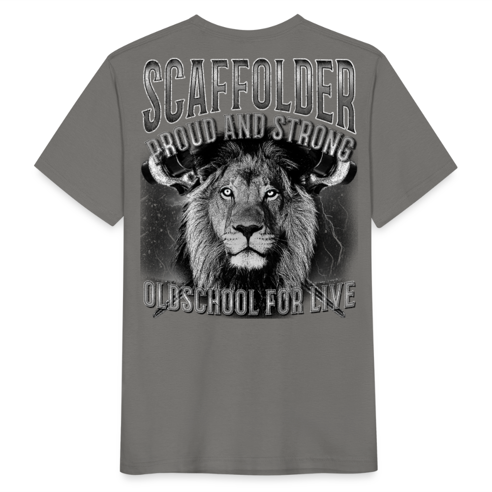 Scaffolder Männer T-Shirt - Rückendruck - Graphit