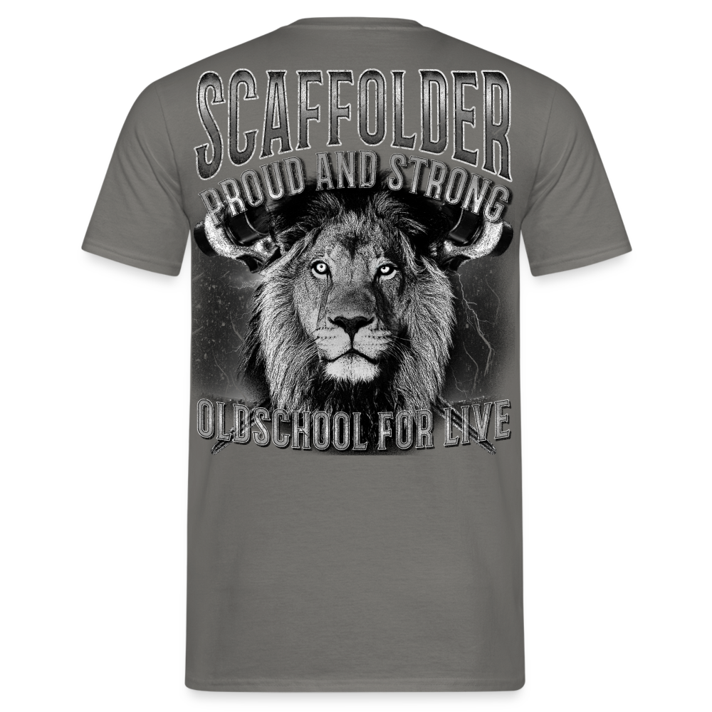 Scaffolder Männer T-Shirt - Rückendruck - Graphit