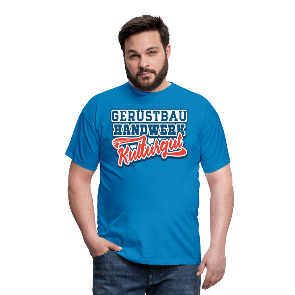 Gerüstbau Originales Kulturgut - Männer T-Shirt - Royalblau