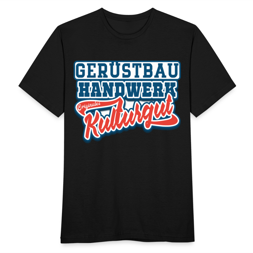 Gerüstbau Originales Kulturgut - Männer T-Shirt - Schwarz