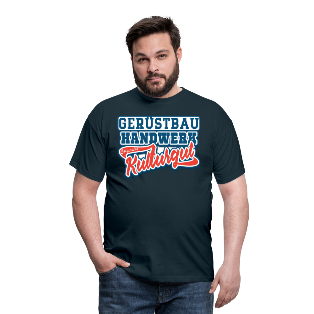 Gerüstbau Originales Kulturgut - Männer T-Shirt - Navy