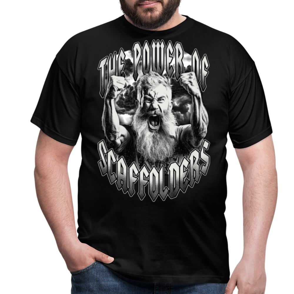 The Power of Scaffolders - Männer T-Shirt - Schwarz