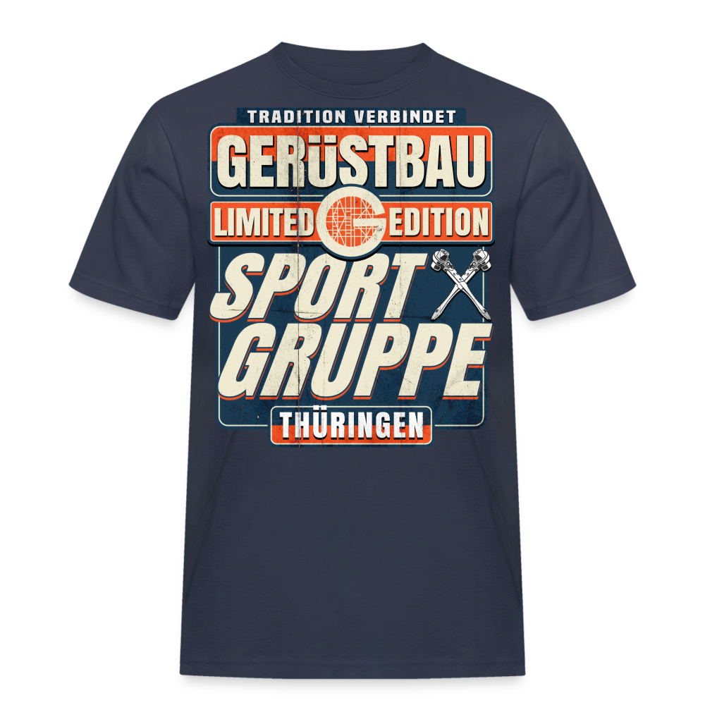 Sportgruppe Thüringen Gerüstbauer T-Shirt - Navy