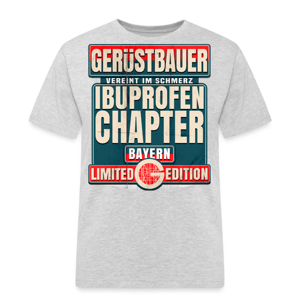 Ibuprofen Chapter Bayern Gerüstbauer T-Shirt - Grau meliert
