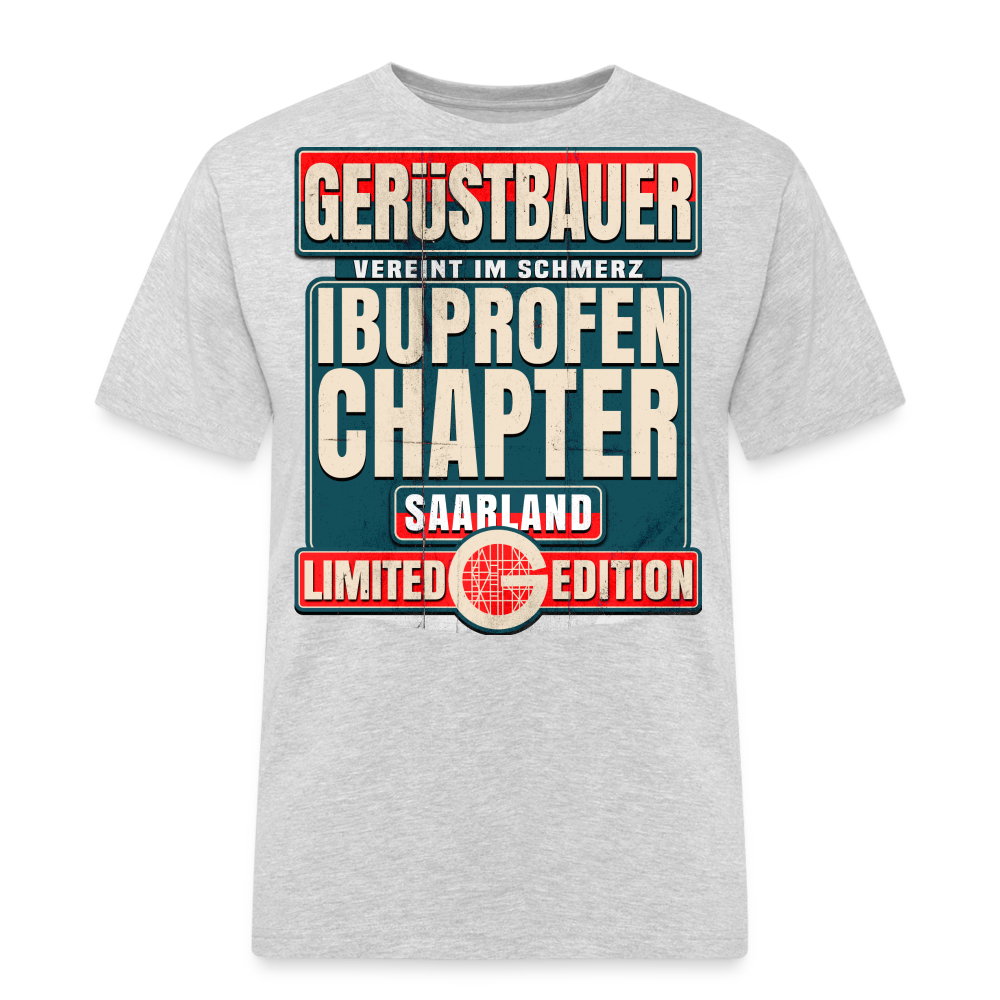 Ibuprofen Chapter Saarland Gerüstbauer T-Shirt - Grau meliert
