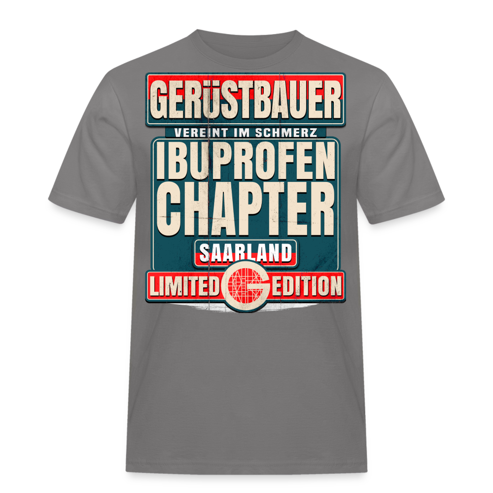 Ibuprofen Chapter Saarland Gerüstbauer T-Shirt - Grau