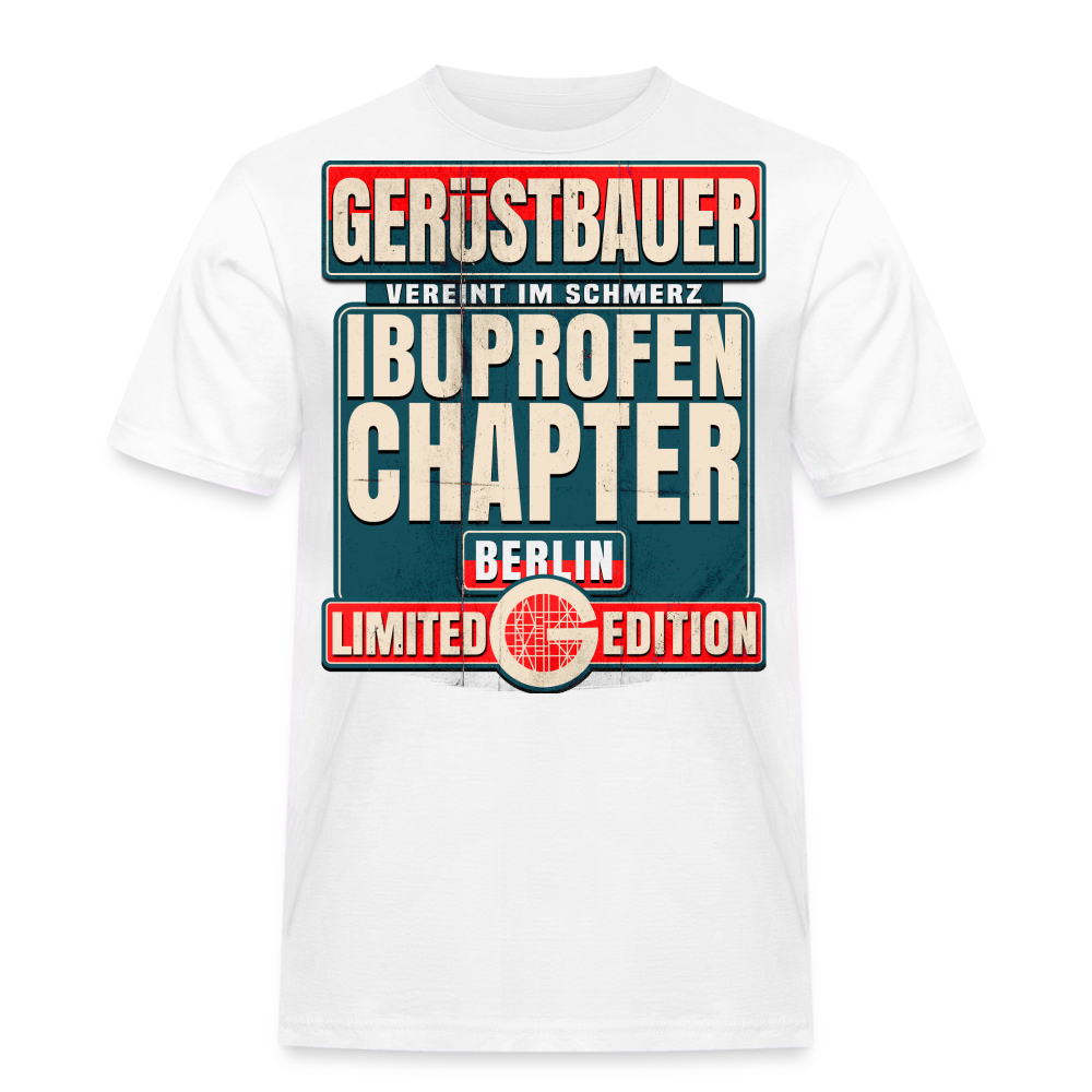 Ibuprofen Chapter Berlin Gerüstbauer T-Shirt - weiß