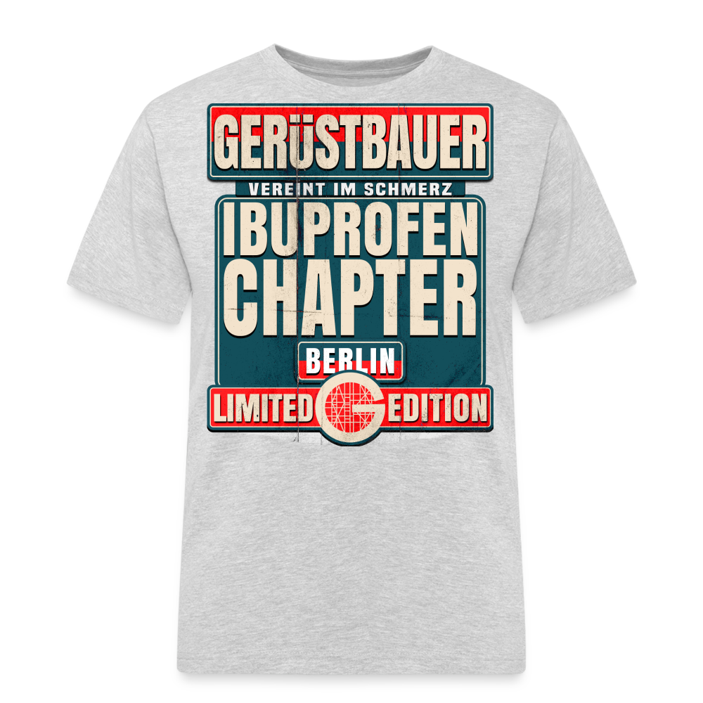Ibuprofen Chapter Berlin Gerüstbauer T-Shirt - Grau meliert