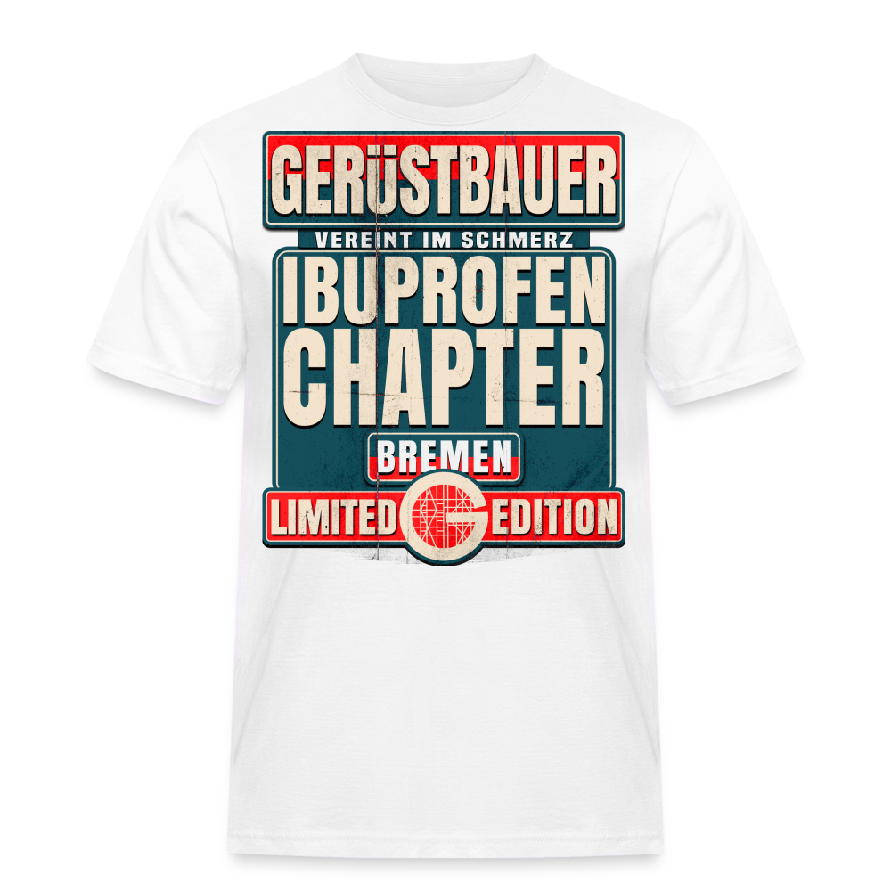 Ibuprofen Chapter Bremen Gerüstbauer T-Shirt - weiß