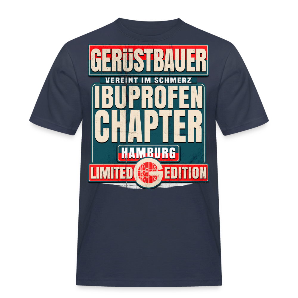 Ibuprofen Chapter Hamburg Gerüstbauer T-Shirt - Navy