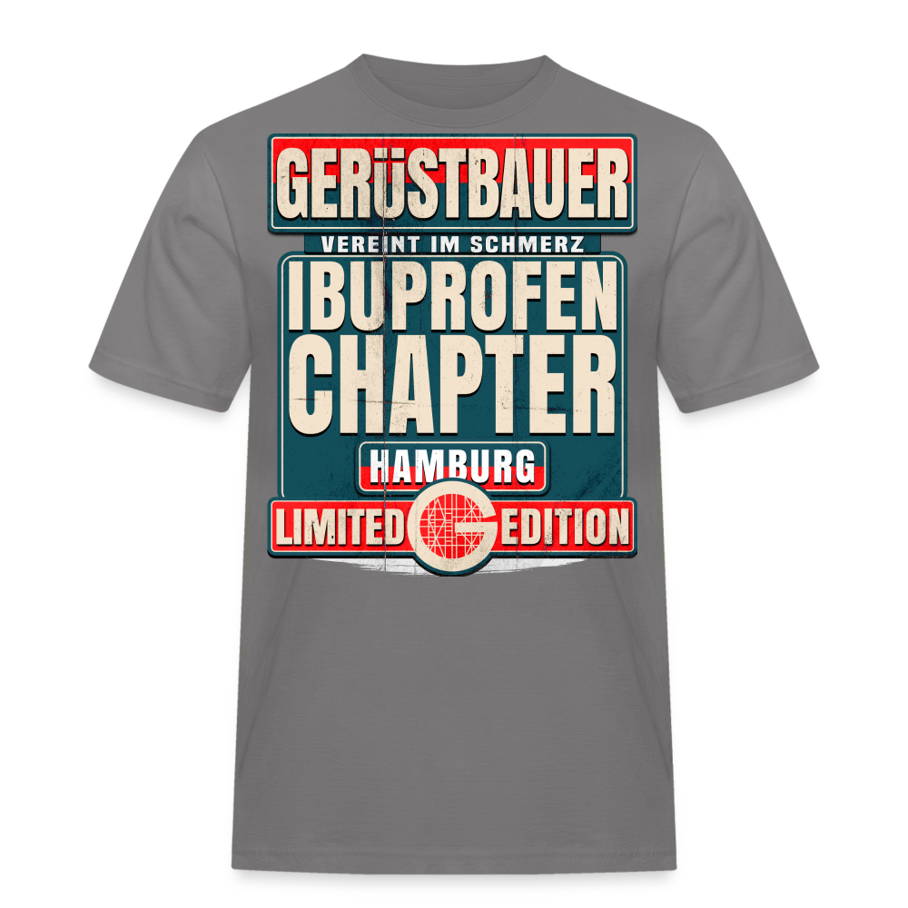 Ibuprofen Chapter Hamburg Gerüstbauer T-Shirt - Grau