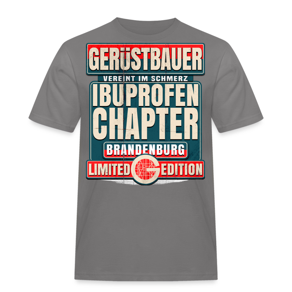 Ibuprofen Chapter Brandenburg Gerüstbauer T-Shirt - Grau