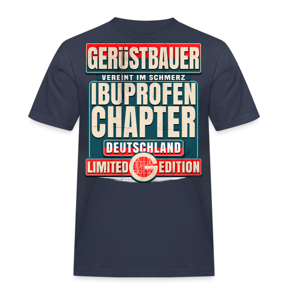 Ibuprofen Chapter Deutschland Gerüstbauer T-Shirt - Navy