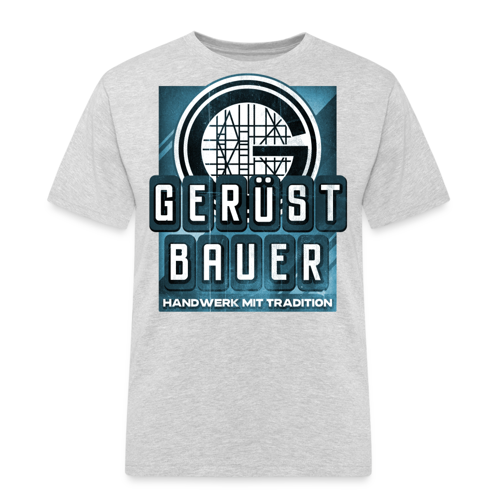 Handwerk mit Tradition Gerüstbauer T-Shirt - Grau meliert