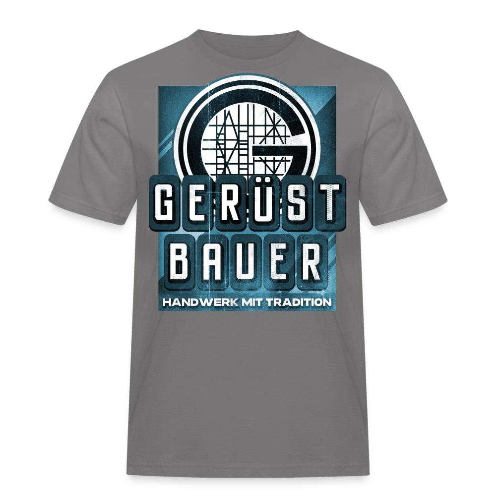 Handwerk mit Tradition Gerüstbauer T-Shirt - Grau