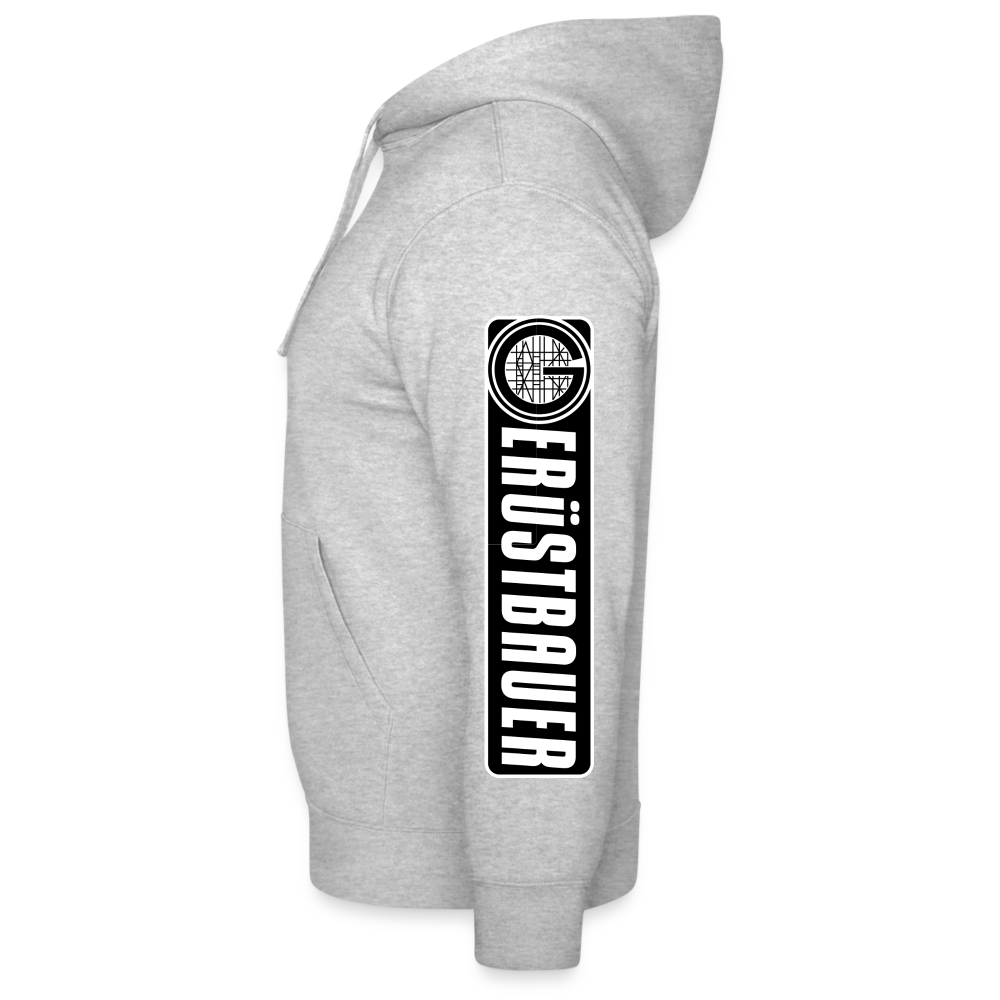 Gerüstbau Handwerk Fullprint Hoodie - Grau meliert