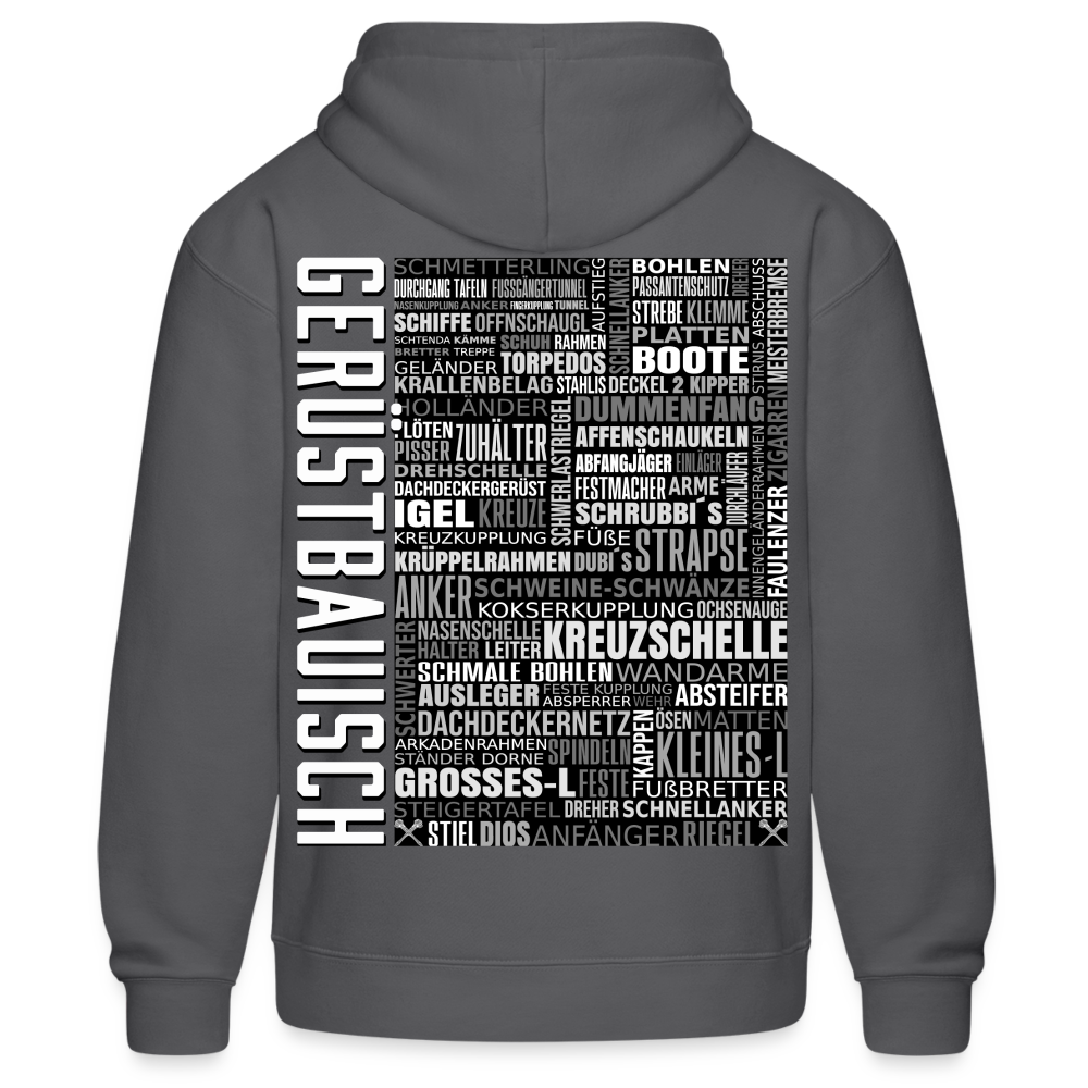 Gerüstbau Handwerk Fullprint Hoodie - Grau