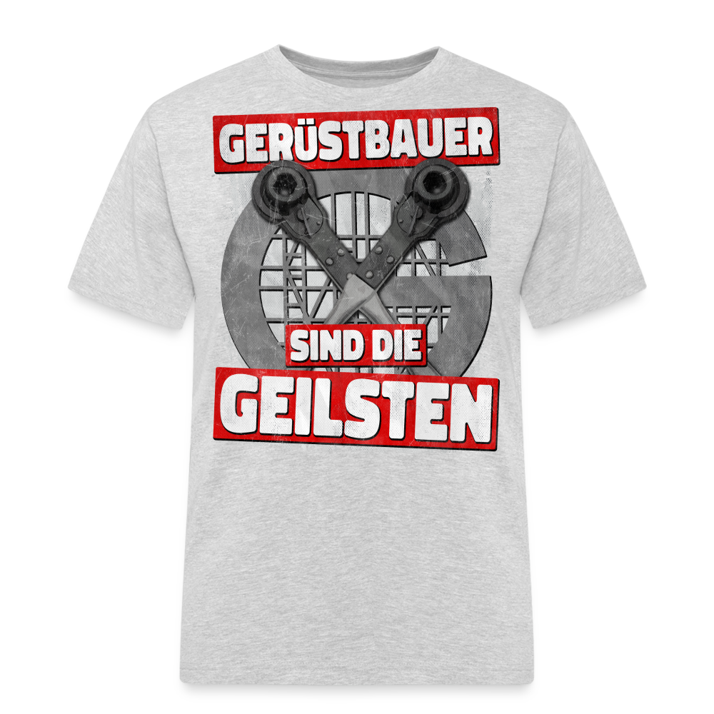 Gerüstbauer sind die GEILSTENT - T-Shirt - Grau meliert