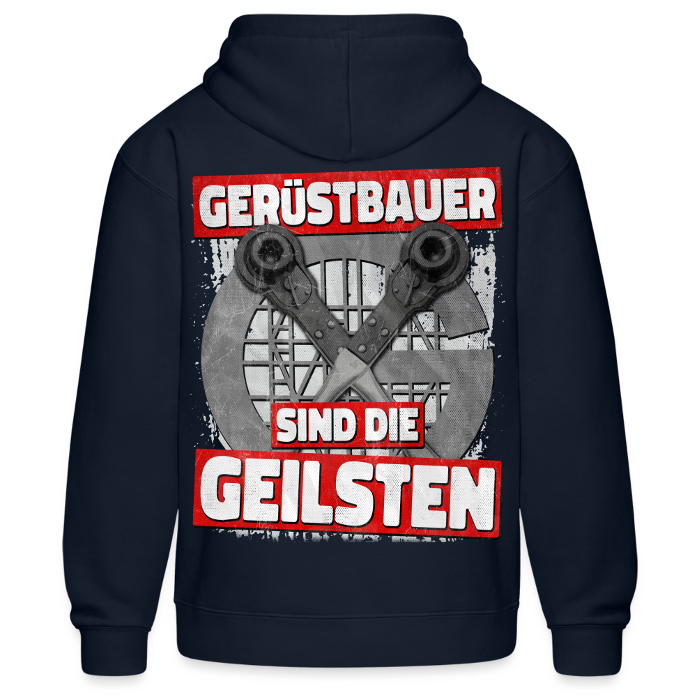 Gerüstbauer sind die GEILSTEN - Hoodie - Navy