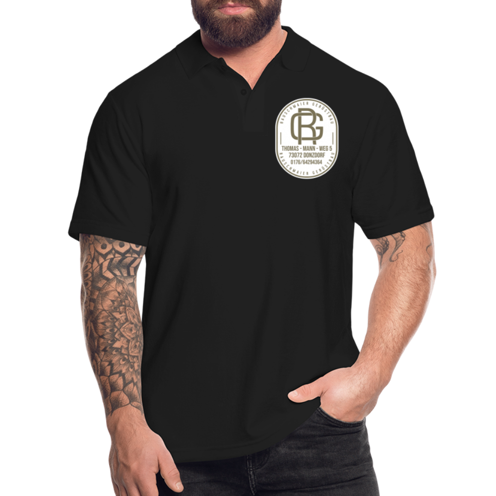Männer Poloshirt - Schwarz