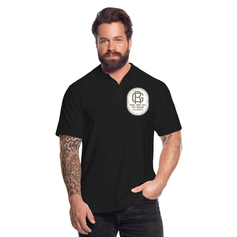 Männer Poloshirt - Schwarz