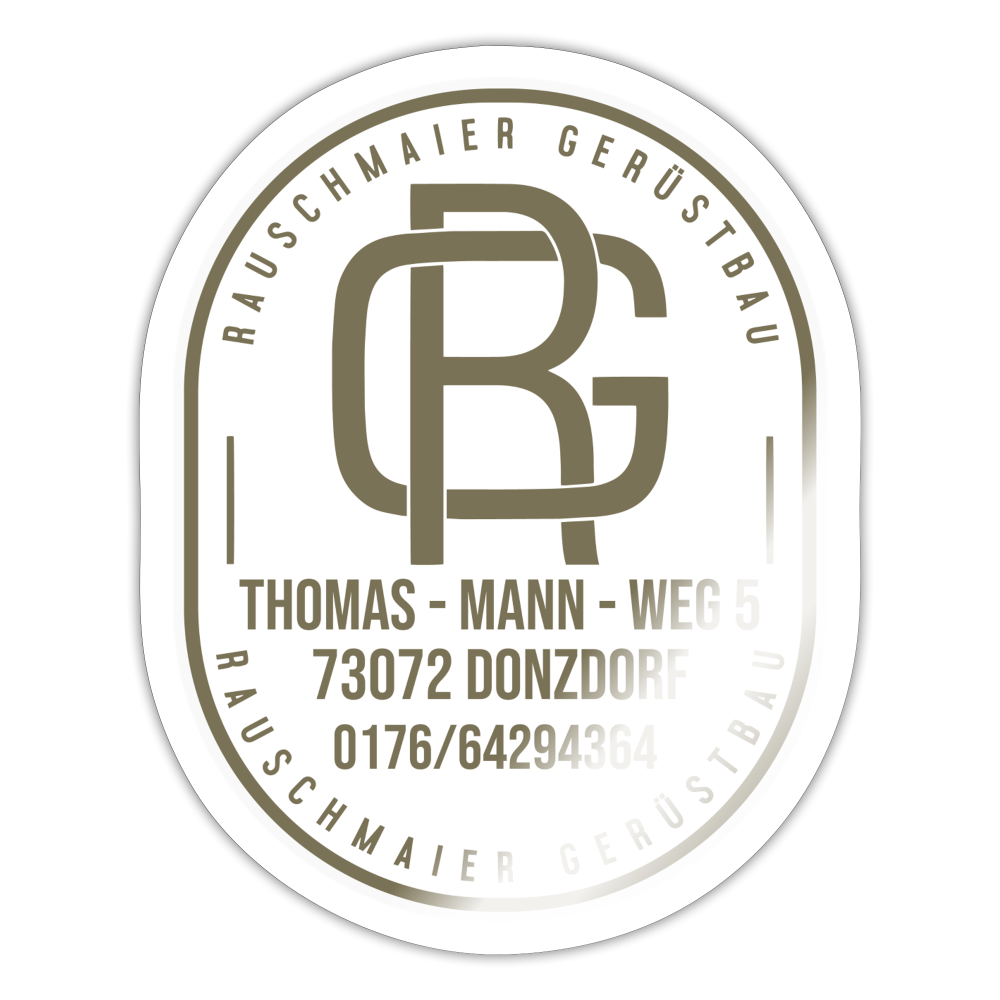Sticker - Weiß glänzend