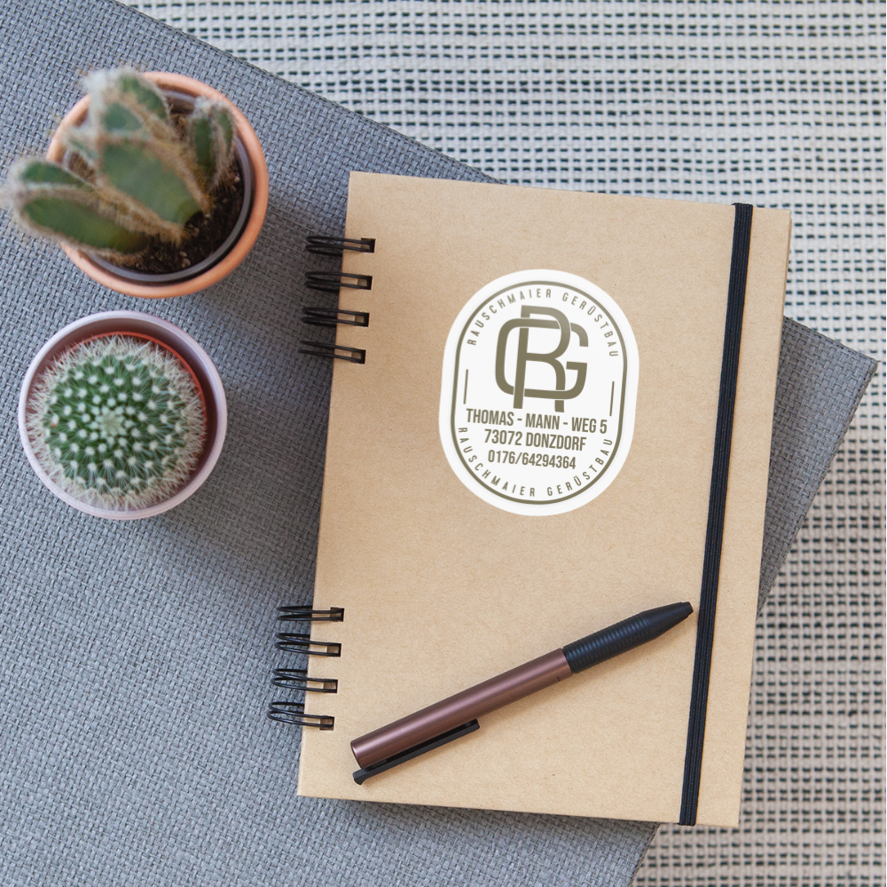 Sticker - Weiß glänzend