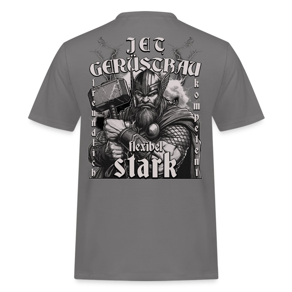 Thor Rückendruck Workwear T-Shirt - Grau