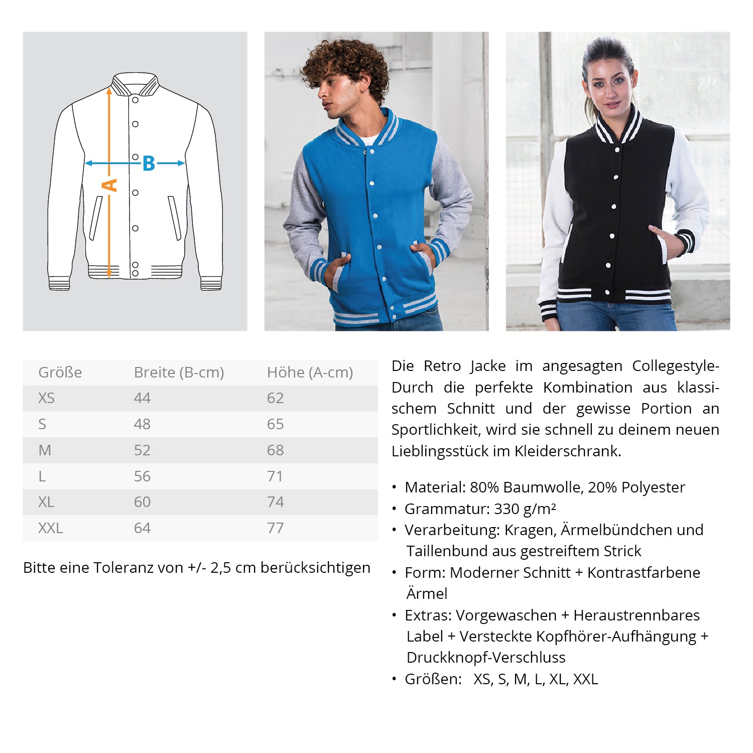 Gerüstbauer Collegejacke - College Sweatjacke €59.95 Gerüstbauer - Shop >>