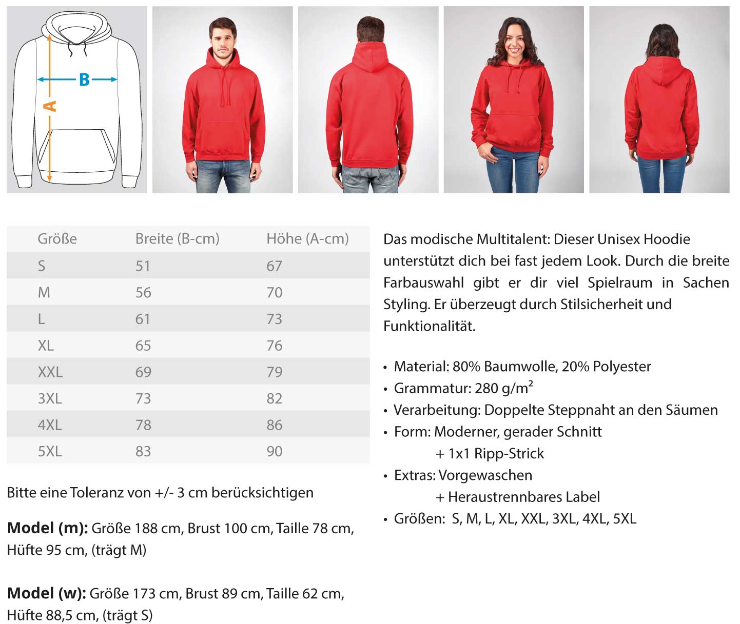 Gerüstbauer Hamburg  - Unisex Kapuzenpullover Hoodie €34.95 Gerüstbauer - Shop >>
