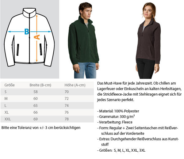 Oezkara - Fleece Jacke mit Stick €44.95 Gerüstbauer - Shop >>