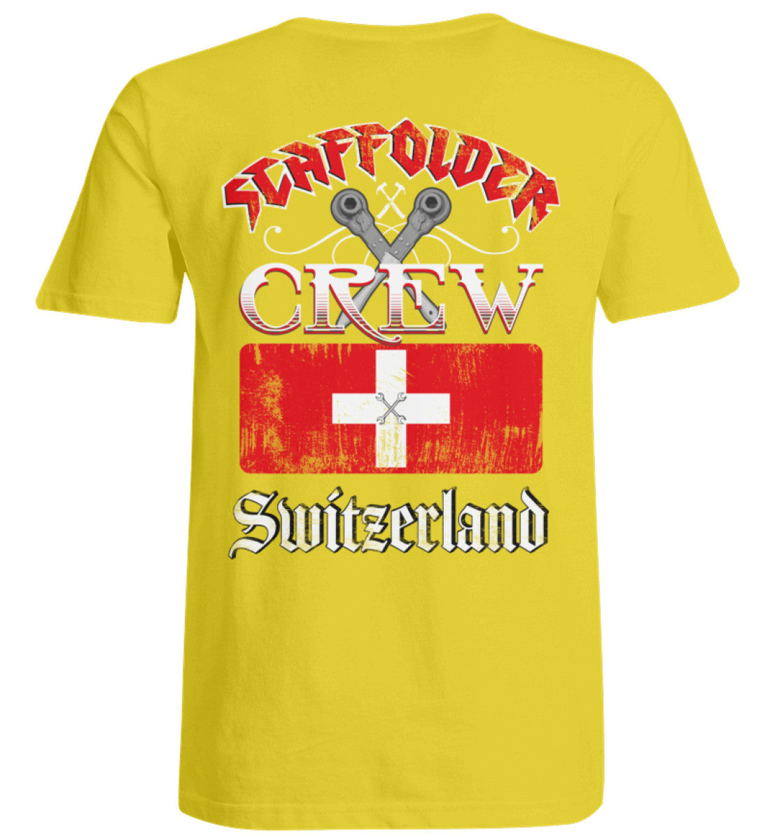 Scaffolder Crew Switzerland Übergrößenshirt €26.95 Gerüstbauer - Shop >>