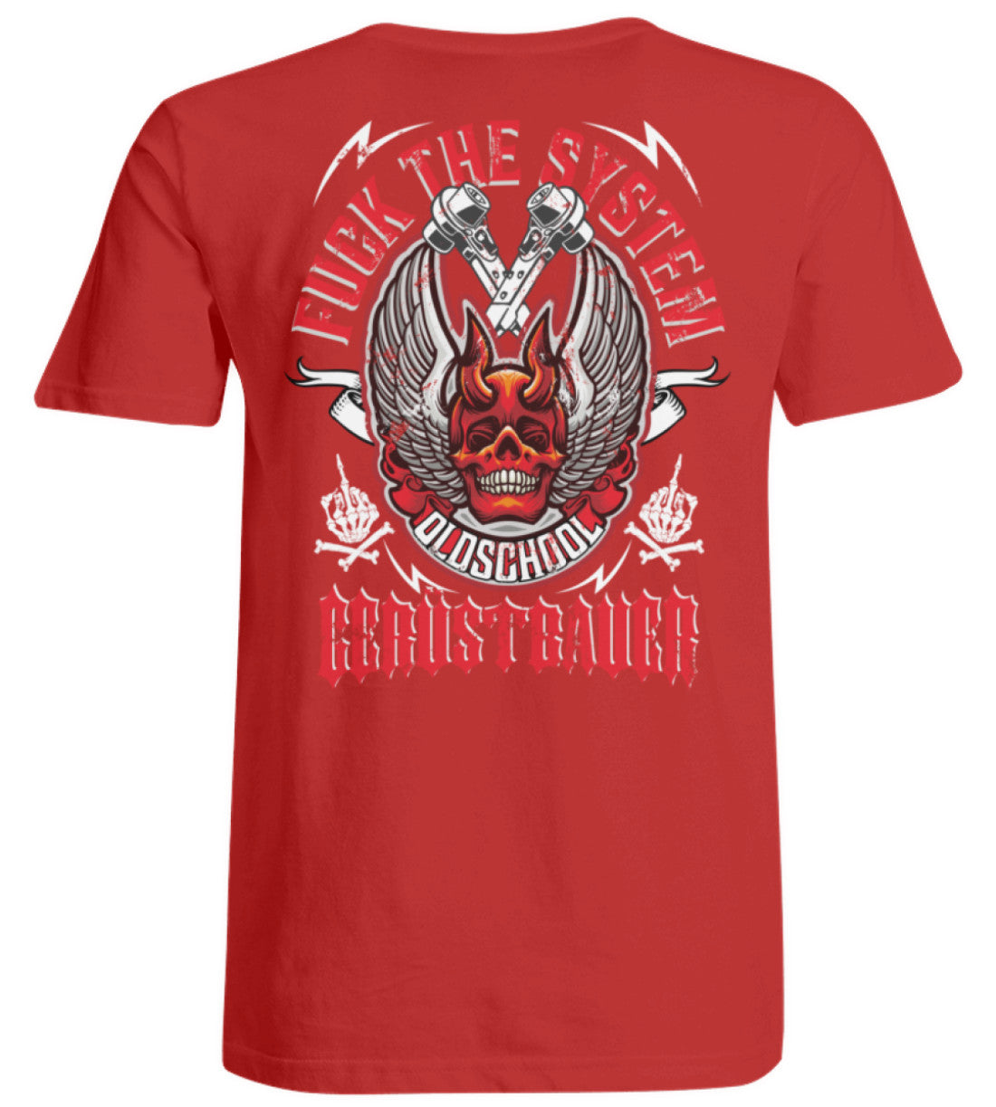Fuck the System Oldschool Gerüstbauer - Übergrößenshirt €26.95 Gerüstbauer - Shop >>