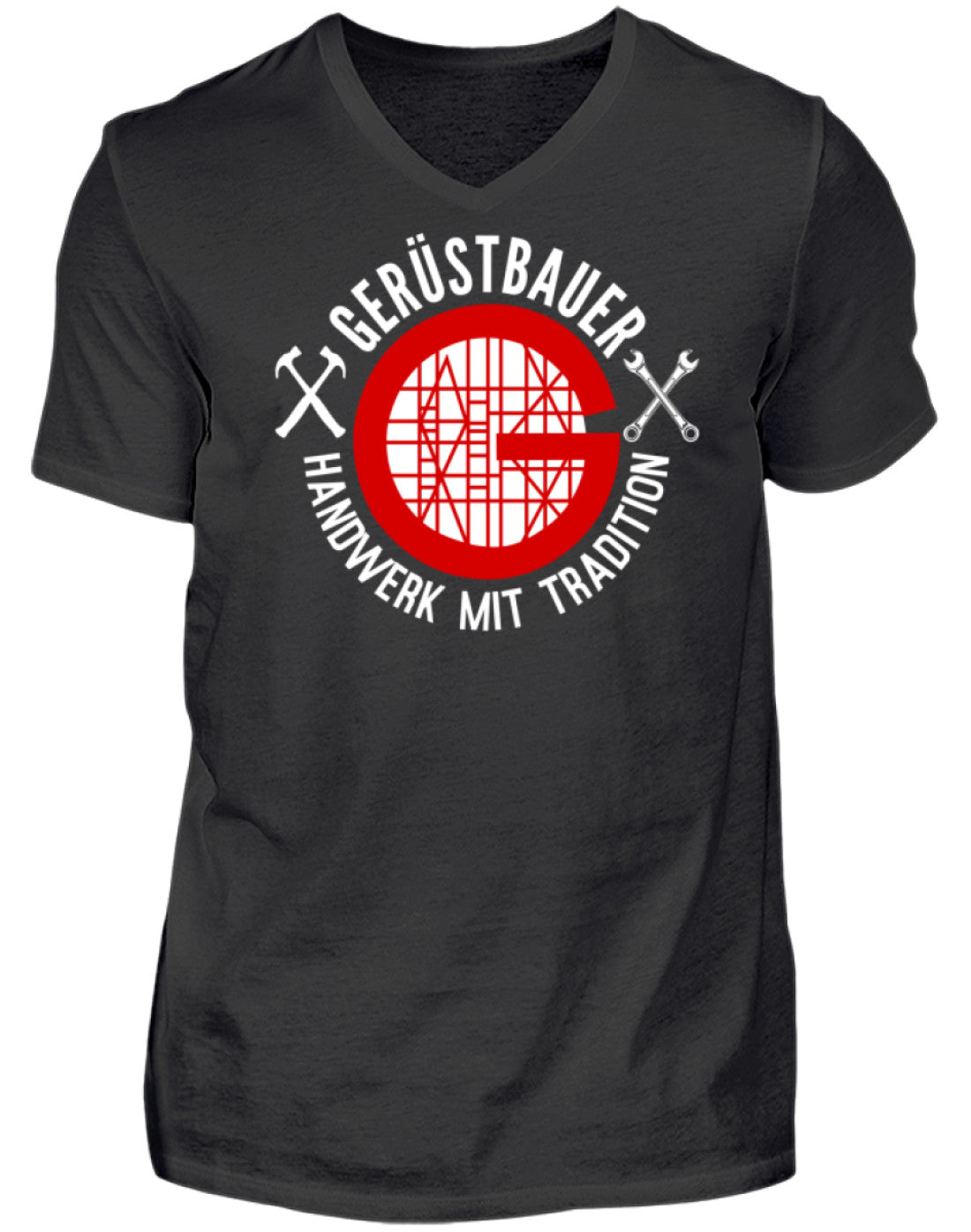 Gerüstbauer / Handwerk mit Tradition - Herren V-Neck Shirt €21.99 Gerüstbauer - Shop >>