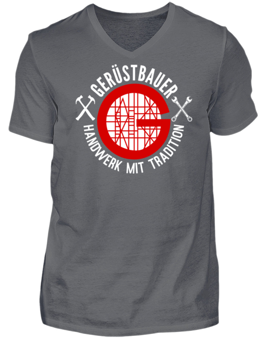 Gerüstbauer / Handwerk mit Tradition - Herren V-Neck Shirt €21.99 Gerüstbauer - Shop >>