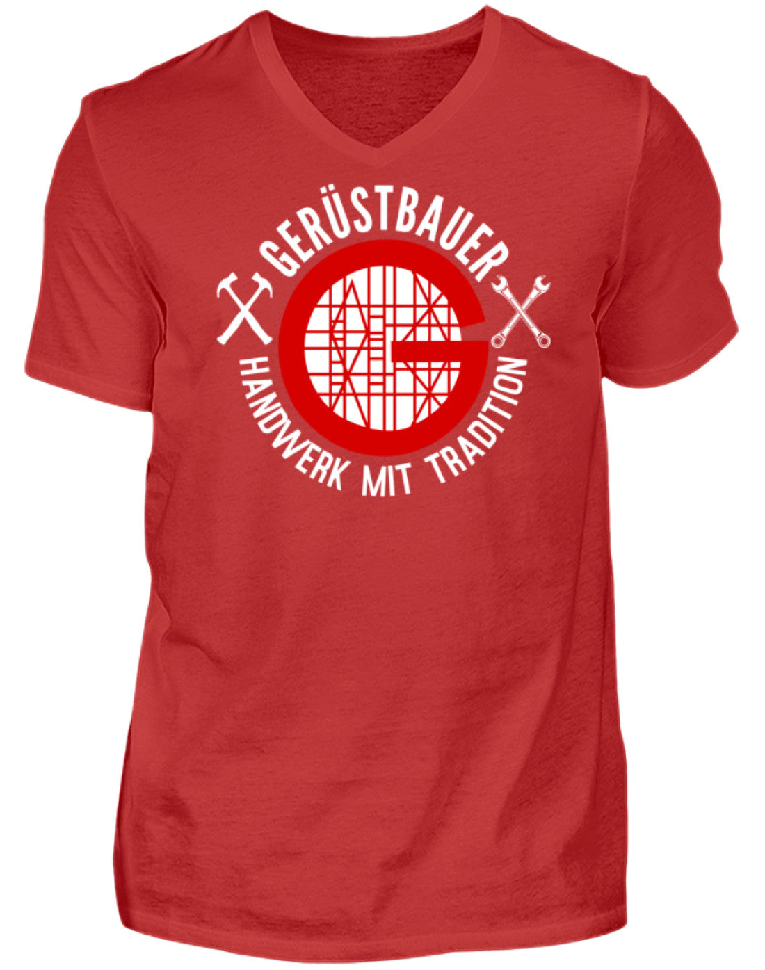 Gerüstbauer / Handwerk mit Tradition - Herren V-Neck Shirt €21.99 Gerüstbauer - Shop >>