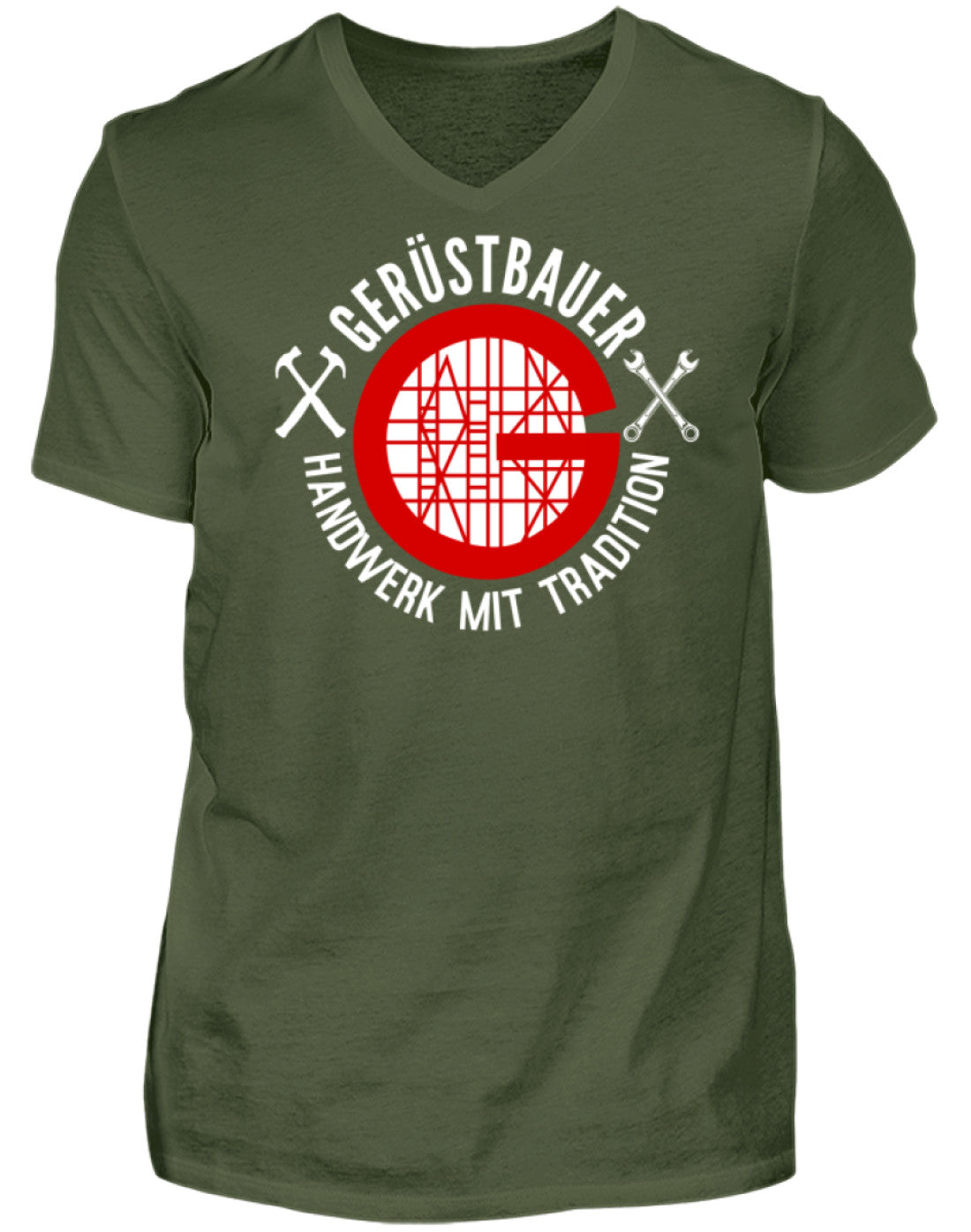 Gerüstbauer / Handwerk mit Tradition - Herren V-Neck Shirt €21.99 Gerüstbauer - Shop >>