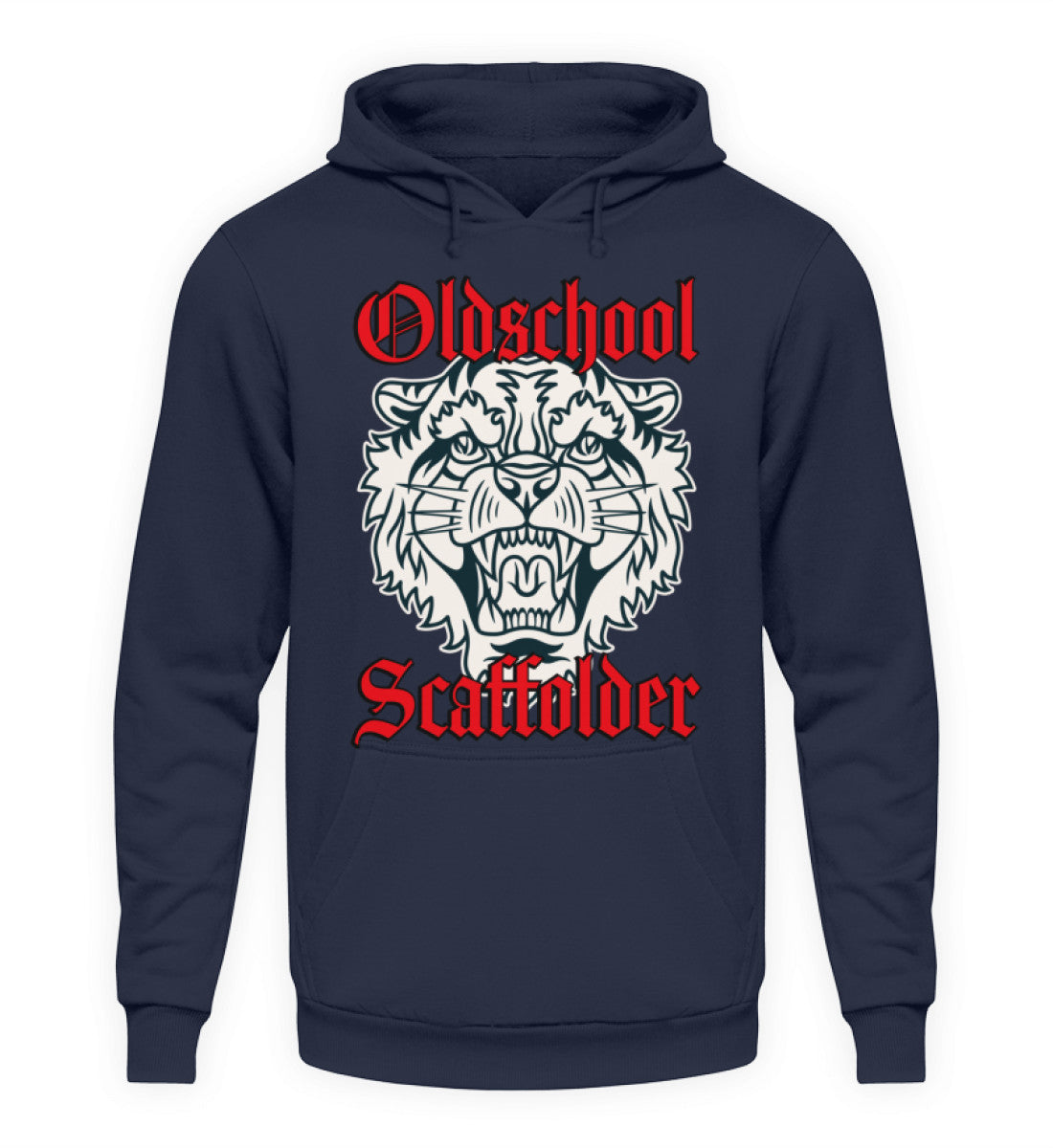 Oldschool Scaffolder / Tiger - Unisex Kapuzenpullover Hoodie €36.95 Gerüstbauer - Shop >>