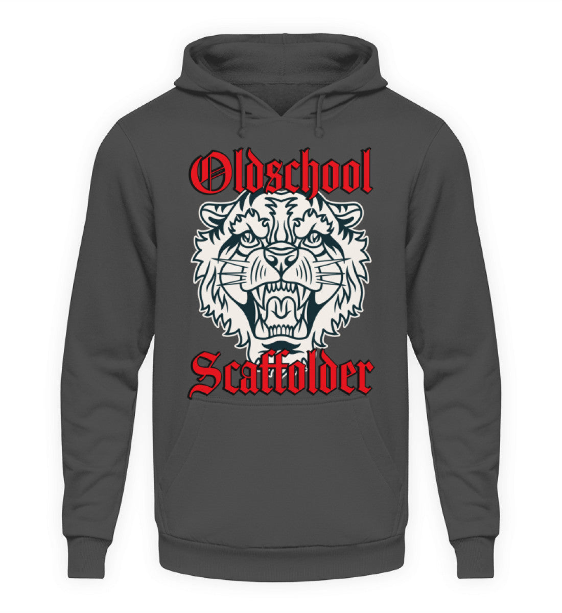 Oldschool Scaffolder / Tiger - Unisex Kapuzenpullover Hoodie €36.95 Gerüstbauer - Shop >>