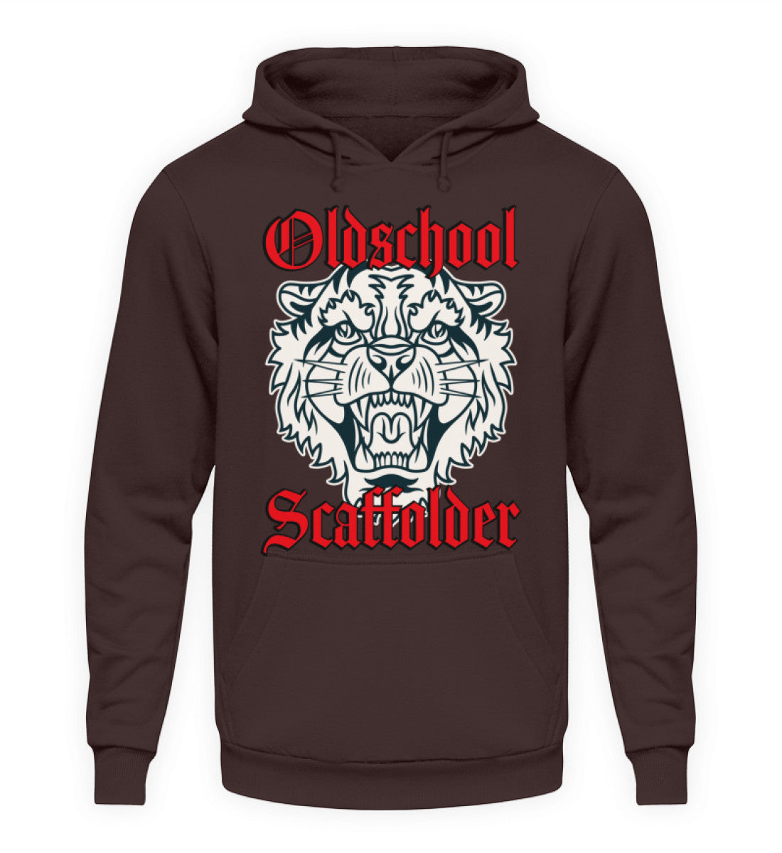 Oldschool Scaffolder / Tiger - Unisex Kapuzenpullover Hoodie €36.95 Gerüstbauer - Shop >>