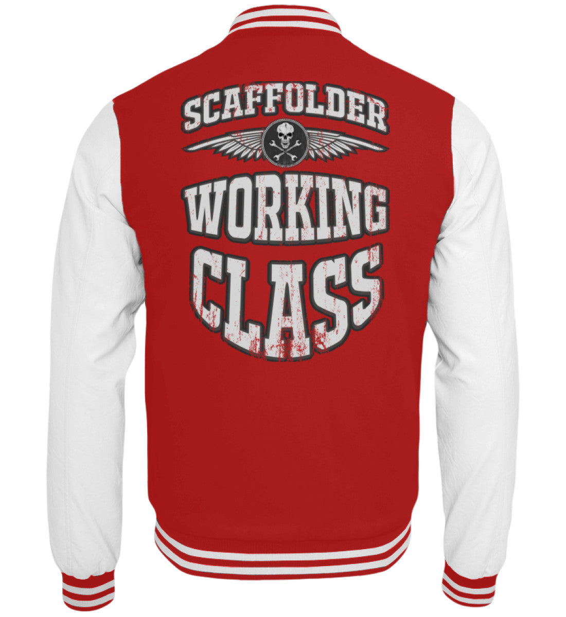 Scaffolder Working Class  - College Sweatjacke €59.95 Gerüstbauer - Shop >>
