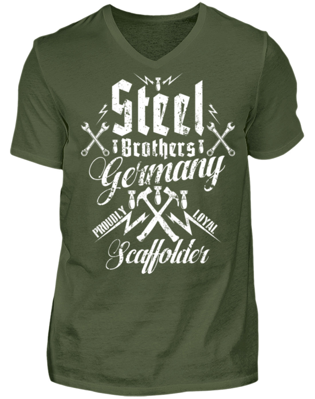 Gerüstbauer / Steel Brothers - Herren V-Neck Shirt €21.95 Gerüstbauer - Shop >>
