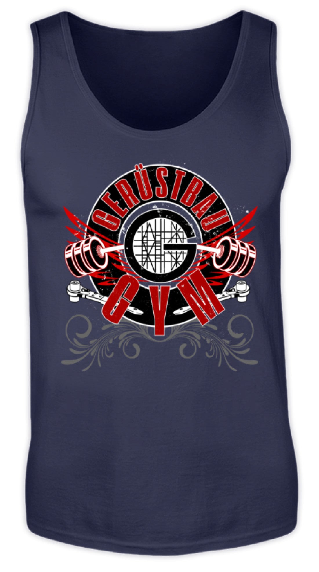 Gerüstbau GYM / IRON ROWDY - Herren Tanktop €22.95 Gerüstbauer - Shop >>