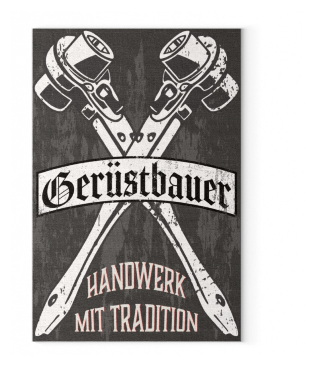 Leinwand Gerüstbauer 50 x 75 cm Leinwand mit Keilrahmen - €49.95 Gerüstbauer - Shop >>