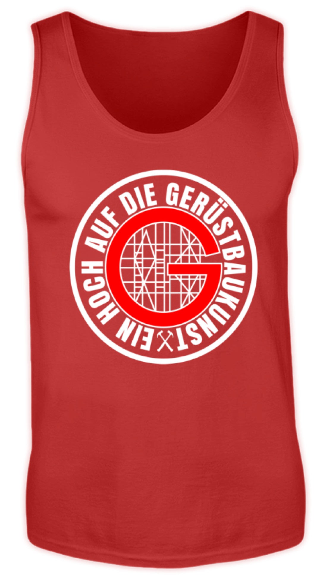 Gerüstbauer / Ein hoch auf die Gerüstbaukunst - Herren Tanktop €19.95 Gerüstbauer - Shop >>