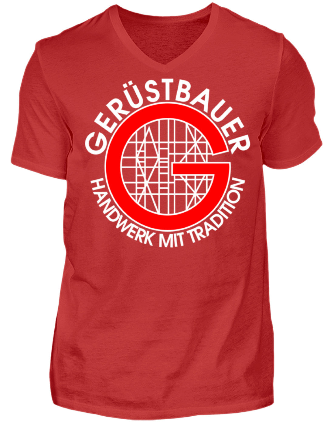 Gerüstbauer / Handwerk mit Tradition - Herren V-Neck Shirt €21.95 Gerüstbauer - Shop >>